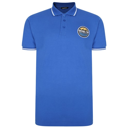 Bigdude Brooklyn Badge Poloshirt Königsblau